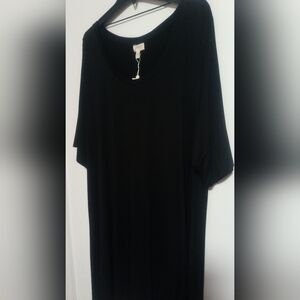 New Black A-Line Dress / Size 2X